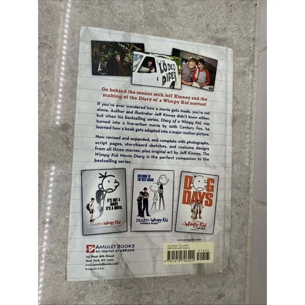 The Wimpy Kid Movie Diary: How Greg Heffley Went Hollywood, Jeff Kinney. Hardcov - Picture 5 of 7